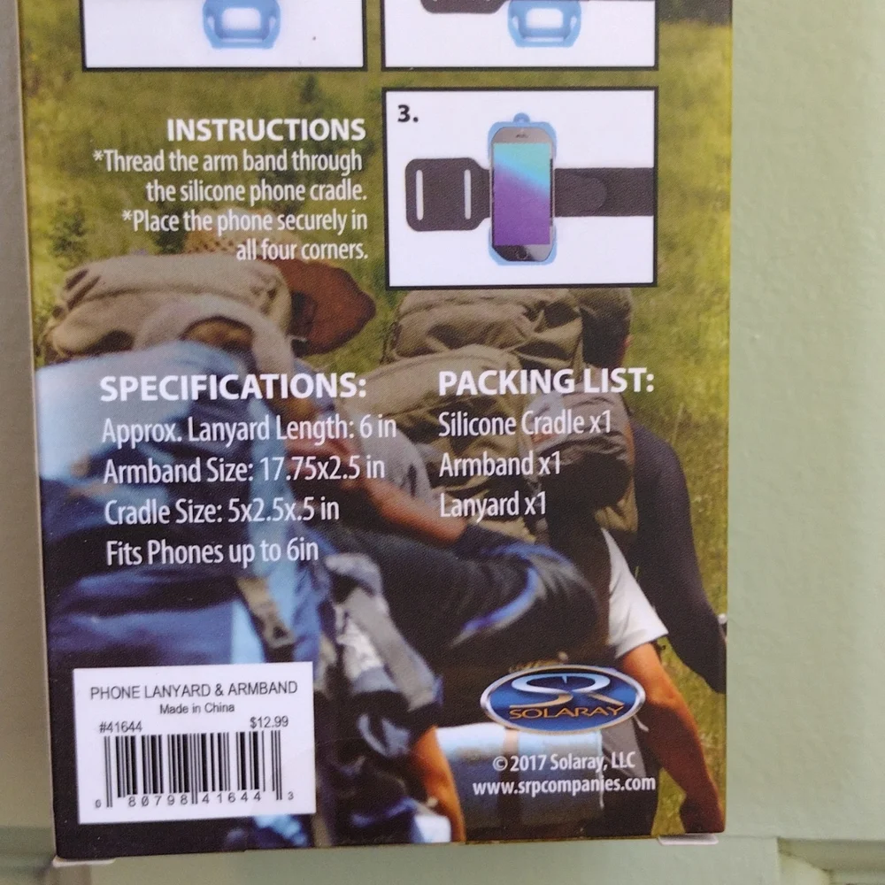 Cell phone case Solaray phone lanyard and armband